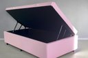 Ver imagem 3 de Cama Box Baú Blindada com Colchão de Espuma Orthopedic - Solteiro - Corino Rosa
