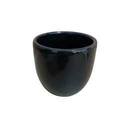 Vaso Decorativo Oval Preto – Decoração Moderna para Casa - 1