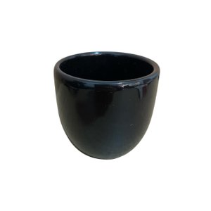 Vaso Decorativo Oval Preto – Decoração Moderna para Casa