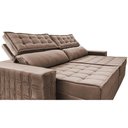 Ver imagem 4 de Sofá Retrátil e Reclinável 2,55m Cama inBox Big Star com SoftGel D40 Velupluma Castor