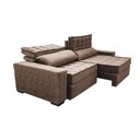 Ver imagem 7 de Sofá Retrátil e Reclinável 2,55m Cama inBox Big Star com SoftGel D40 Velupluma Castor