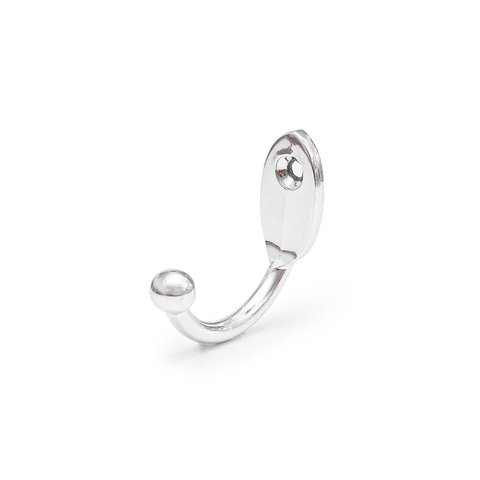 Cabide P/roupa Cabides Gancho Parede Metal Kit 6 Pcs Barato: Cromado