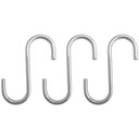 Ver imagem 1 de Kit 3 Ganchos Tipo S Cromado Sigle Schimitt para Barra 2cm Suporte Utensílios