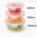 Ver imagem 6 de Kit 3 Potes Herméticos Redondos com Tampa de Silicone