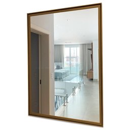 Espelho Decorativo com Moldura Dupla Empório do Adesivo Moldura Madeira 120 x 80cm - 2
