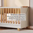 Ver imagem 7 de Berço Minicama 4 em 1 Americano 100% MDF Levy Espresso Móveis Bege/Off-White/Amêndoa