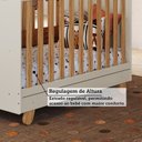 Ver mais imagens de Berço Minicama 4 em 1 Americano 100% MDF Levy Espresso Móveis Bege/Off-White/Amêndoa