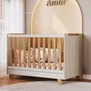 Ver imagem 1 de Berço Minicama 4 em 1 Americano 100% Mdf Levy Espresso Móveis