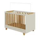 Ver imagem 2 de Berço Minicama 4 em 1 Americano 100% MDF Levy Espresso Móveis Bege/Off-White/Amêndoa