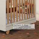 Ver mais imagens de Berço Minicama 4 em 1 Americano 100% MDF Levy Espresso Móveis Bege/Off-White/Amêndoa