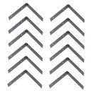 Ver imagem 1 de Kit 12 Chapa L Fixação Emenda Vigas Colunas Telhados 25x25cm