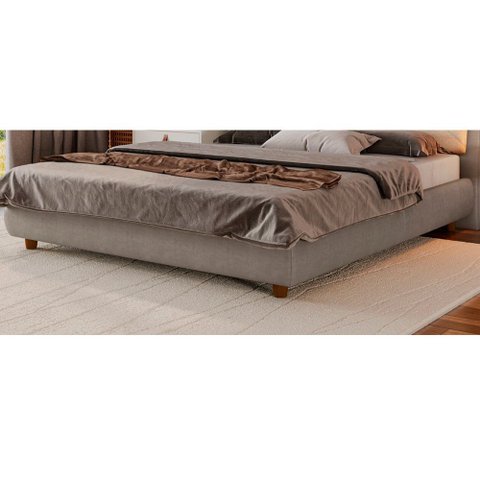 Cama Japonesa Seo Queen Facto Cinza - Sallar Home