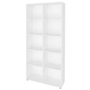 Ver mais imagens de Mesa Escrivaninha 90cm Veneti e Estante Livreiro 90x187cm Lean A06 Branco - Mpozenato