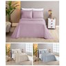 Conjunto Cama Casal Queen Size Dubai Colcha Billy 200 Fio Toque De Seda:CINZA - 4