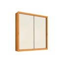 Ver imagem 1 de Guarda Roupa 2 Portas de Correr e 4 Gavetas Zurique Peroba/Off White/Peroba - Europa
