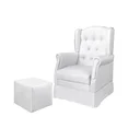 Ver imagem 2 de Poltrona de Amamentação Balanço e Puff Letícia