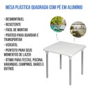 Ver imagem 3 de Mesa Plástica Quadrada com Pé em Alumínio Desmontável Cores