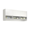 Ver imagem 2 de Armário Aéreo 3 Portas em MDF 160cm Eloísa Branco