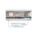 Ver imagem 5 de Armário Aéreo 3 Portas em MDF 160cm Eloísa Branco