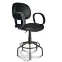 Ver imagem 1 de Cadeira Caixa Executiva Lisa com Braço Corsa - (Aranha Martiflex) - Cor Preta - 35032
