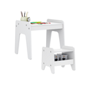 Ver imagem 2 de Conjunto Mesa e Banquinho Infantil Montessori Branco