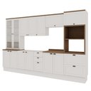 Ver imagem 1 de Cozinha Completa 6PÇS 14 Pts 4 Gav Iluminata Branco/Ebano
