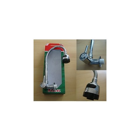 Torneira Cozinha Parede Bica Gourmet Articulável Jato Duplo - 3300470