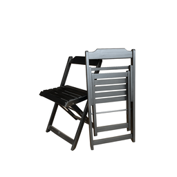 Conjunto Mesa Dobrável 70x70 Tampo Mdf e 02 Cadeiras Dobrável Retrátil:preto - 2