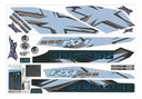 Ver imagem 1 de Kit Adesivo Faixa Jet Ski Seadoo Rxt 255 2008 Azul Bebê