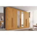Ver imagem 1 de Guarda Roupa 6 Portas (2 C/ Espelho) e 4 Gavetas Alba Plus Peroba - Europa