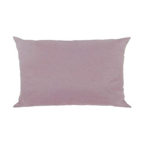 Capa para Almofada em Veludo Liso Retangular 60x40 Cor:rosa Quartzo