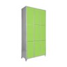 Armário Roupeiro de Aço Vestiário Academia 9 Portas Verde com Chave - 1