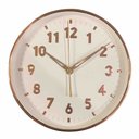Ver imagem 1 de Relógio de Parede Redondo Branco e Gold 23 Cm Casa Del Grande