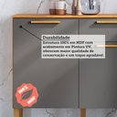 Ver imagem 5 de Cozinha Modulada Compacta 100% MDF 2 Peças 4 Portas 1 Gaveta Viena Espresso Móveis Cinza/Canela/Platina