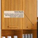 Ver imagem 7 de Cozinha Modulada Compacta 100% MDF 2 Peças 4 Portas 1 Gaveta Viena Espresso Móveis Cinza/Canela/Platina