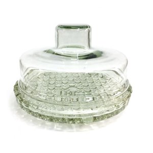 Queijeira de Vidro Luxo com Tampa Colonial Grande 20Cm