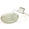 Queijeira de Vidro Luxo com Tampa Colonial Grande 20Cm - 2