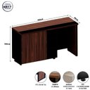 Ver imagem 3 de Aparador Frigobar de Embutir Direito com Armário 2 Portas Pés em Metal Corporate