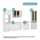 Ver imagem 4 de Cozinha Completa Milla Start 13 Portas 5 Gavetas MDF 320cm Branco