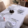 Toalha de Mesa Basic 3,00m 10 Lugares Oxford Natal Branco - 1