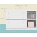 Ver imagem 4 de Cômoda Infantil 4 Gavetas 1 Porta Eloísa