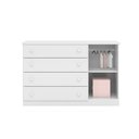 Ver imagem 6 de Cômoda Infantil 100% MDF 4 Gavetas e 1 Porta Eloísa Branco