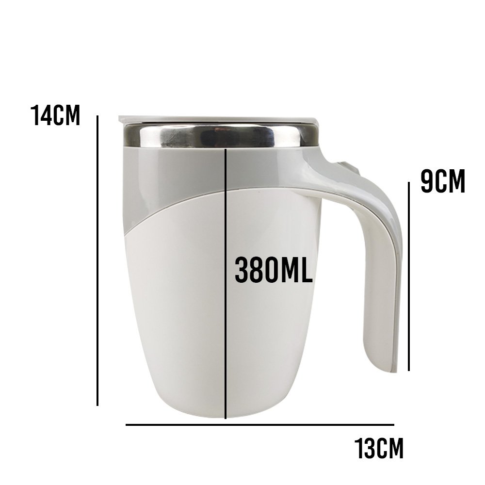 Caneca Mixer 380ml Eletrica Termica Automatico Misturador Cafe Bebidas Aço inox Mix Cha Sucos - 2