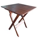 Ver imagem 2 de Conjunto Mesa Dobrável 60x60 Cm com 2 Cadeiras em Madeira Maciça - Imbuia