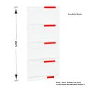 Ver imagem 2 de Kit 5 Bandejas Para Gondola Canto 196 Amapa 40/30 Branco Pe - Amapá