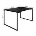 Ver imagem 5 de Mesa Jantar Manchester Preta com 4 Cadeiras Pretas Diamond para Sala de Jantar Cozinha - Preto