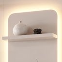 Ver imagem 6 de Estante Home para Tv até 75 Polegadas Noble 225cm com Torre Nicho Led Off White/jequitiba
