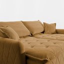 Ver imagem 4 de Sofá sem Caixa Retrátil 1,80m Softgel Sublime Boucle Caramelo Cama Inbox