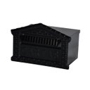 Ver imagem 1 de Caixa de Correio Cartas Tijolinho Preta Embutir 15x21x12cm