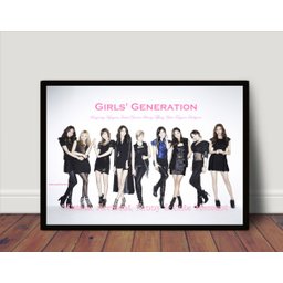 Quadro Poster com Moldura Rock K-pop Girls Generation P2135 - 1
